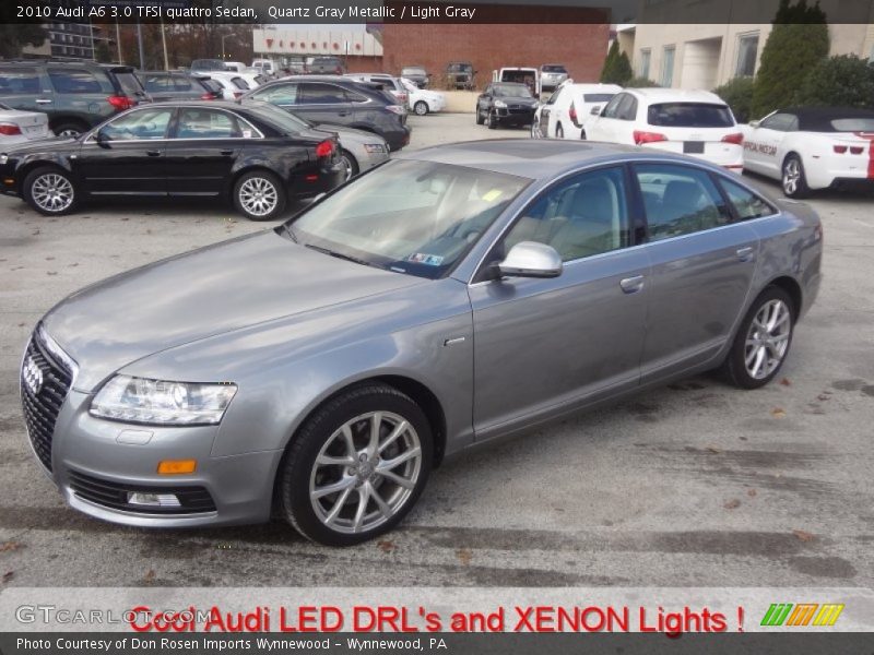 Quartz Gray Metallic / Light Gray 2010 Audi A6 3.0 TFSI quattro Sedan