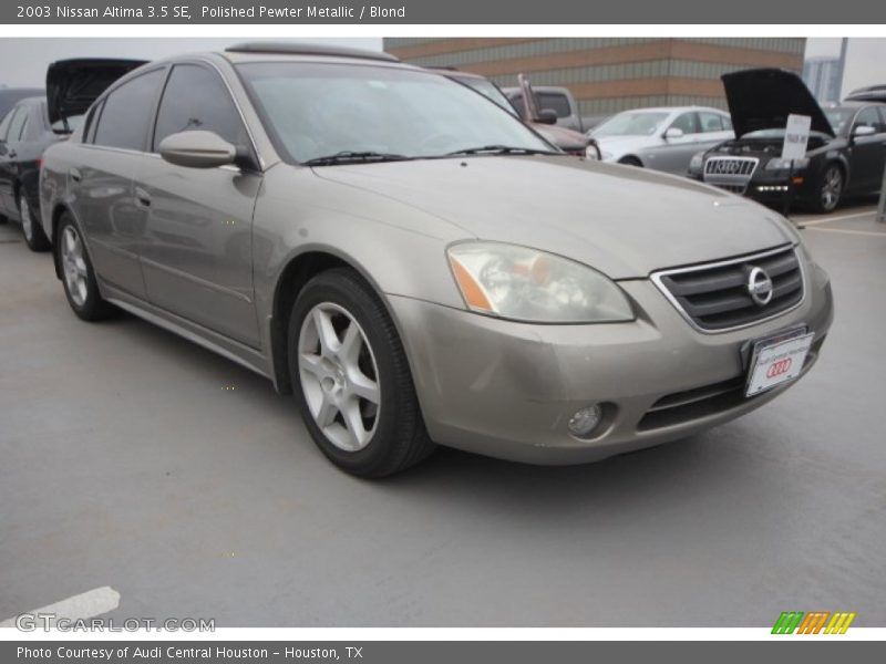 Polished Pewter Metallic / Blond 2003 Nissan Altima 3.5 SE