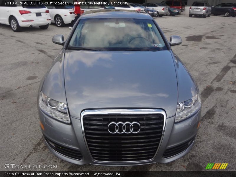 Quartz Gray Metallic / Light Gray 2010 Audi A6 3.0 TFSI quattro Sedan