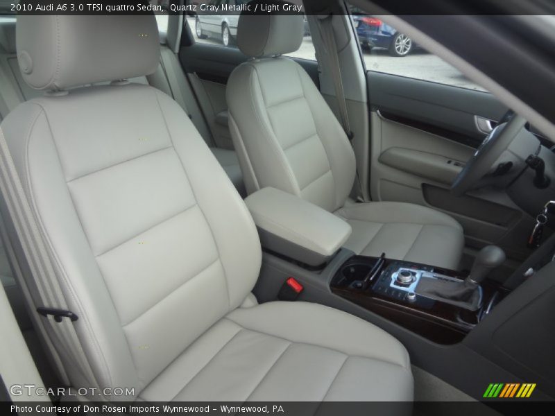 Quartz Gray Metallic / Light Gray 2010 Audi A6 3.0 TFSI quattro Sedan