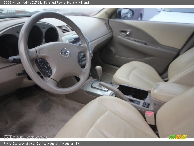 Polished Pewter Metallic / Blond 2003 Nissan Altima 3.5 SE