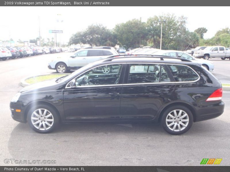 Black Uni / Anthracite 2009 Volkswagen Jetta TDI SportWagen
