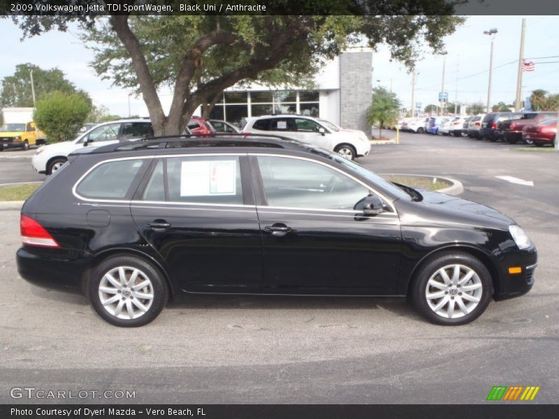 Black Uni / Anthracite 2009 Volkswagen Jetta TDI SportWagen