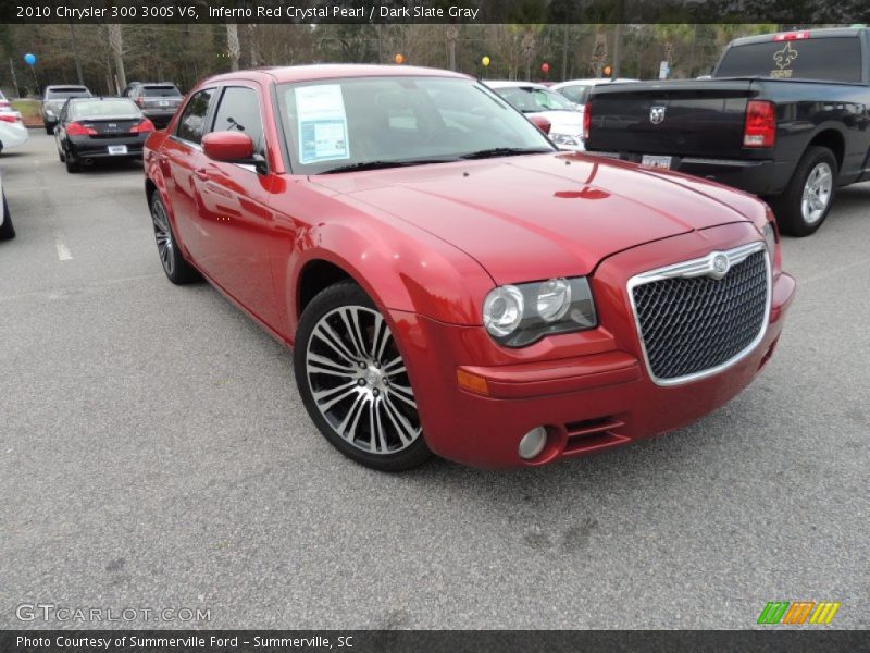 Inferno Red Crystal Pearl / Dark Slate Gray 2010 Chrysler 300 300S V6