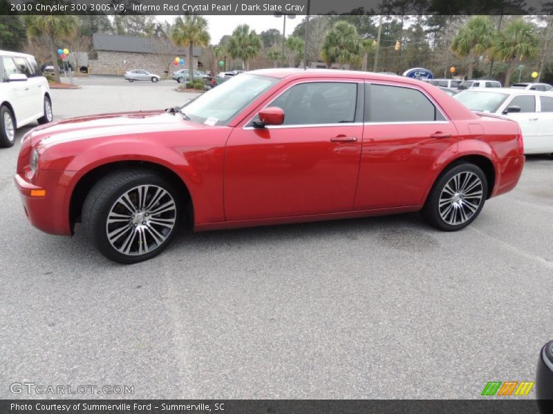 Inferno Red Crystal Pearl / Dark Slate Gray 2010 Chrysler 300 300S V6