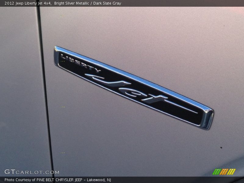 Bright Silver Metallic / Dark Slate Gray 2012 Jeep Liberty Jet 4x4