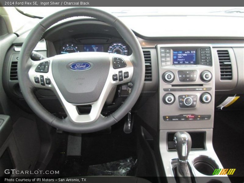 Ingot Silver / Charcoal Black 2014 Ford Flex SE