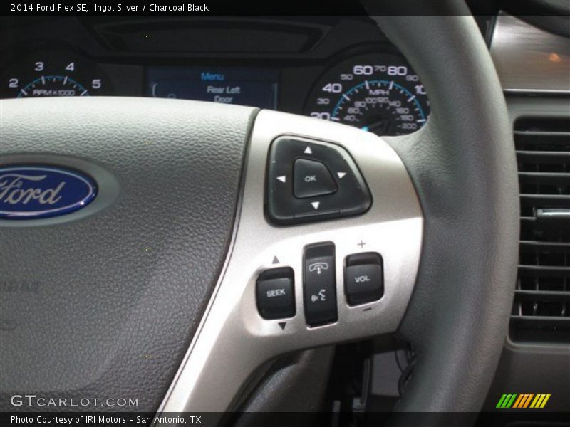 Ingot Silver / Charcoal Black 2014 Ford Flex SE
