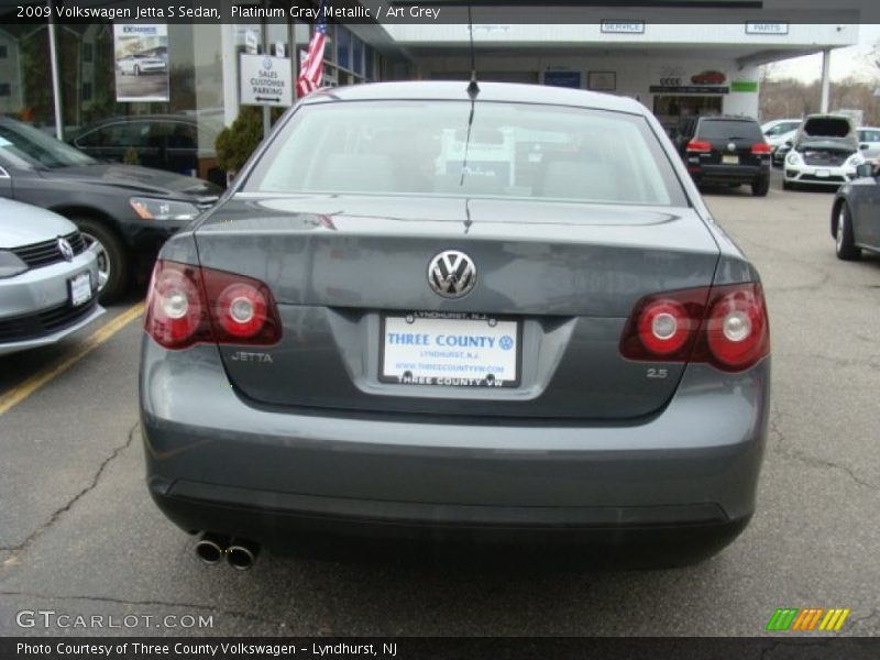 Platinum Gray Metallic / Art Grey 2009 Volkswagen Jetta S Sedan