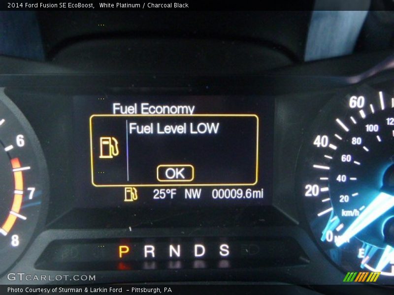 White Platinum / Charcoal Black 2014 Ford Fusion SE EcoBoost