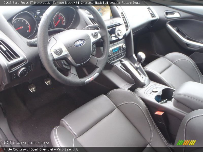 Tuxedo Black / ST Charcoal Black Full-Leather Recaro Seats 2013 Ford Focus ST Hatchback