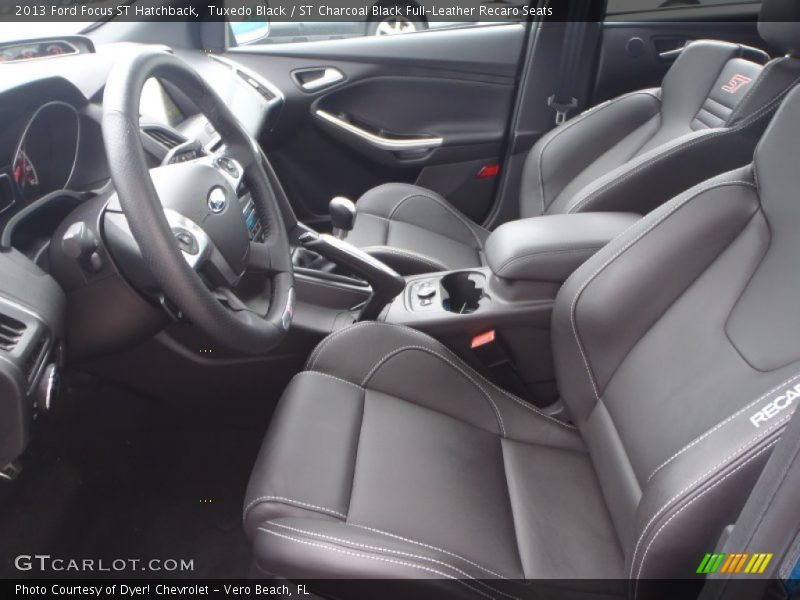 Tuxedo Black / ST Charcoal Black Full-Leather Recaro Seats 2013 Ford Focus ST Hatchback