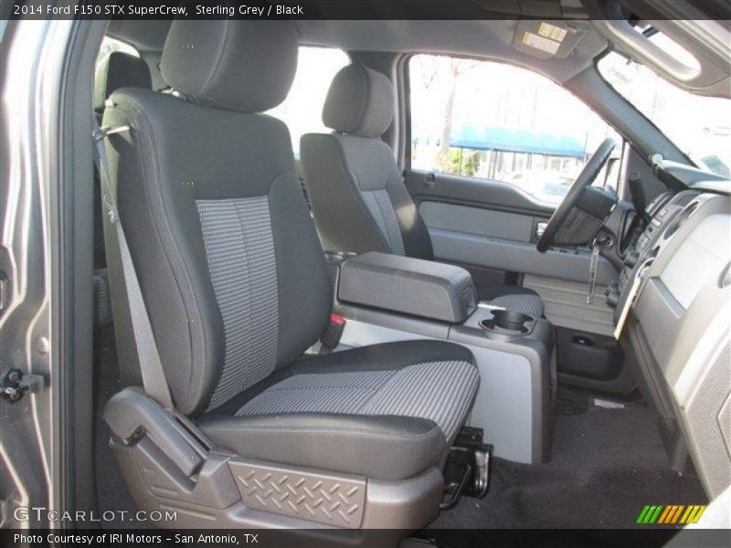 Sterling Grey / Black 2014 Ford F150 STX SuperCrew