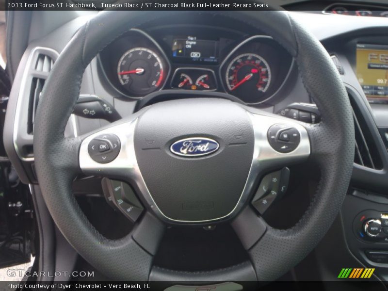 Tuxedo Black / ST Charcoal Black Full-Leather Recaro Seats 2013 Ford Focus ST Hatchback