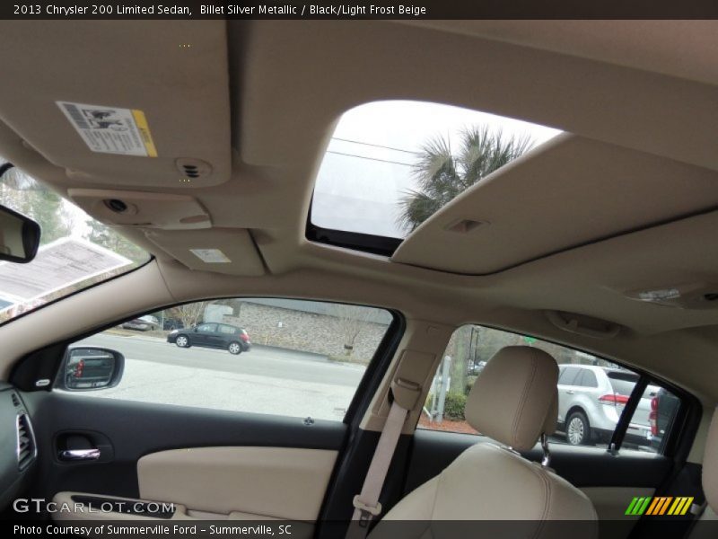 Billet Silver Metallic / Black/Light Frost Beige 2013 Chrysler 200 Limited Sedan