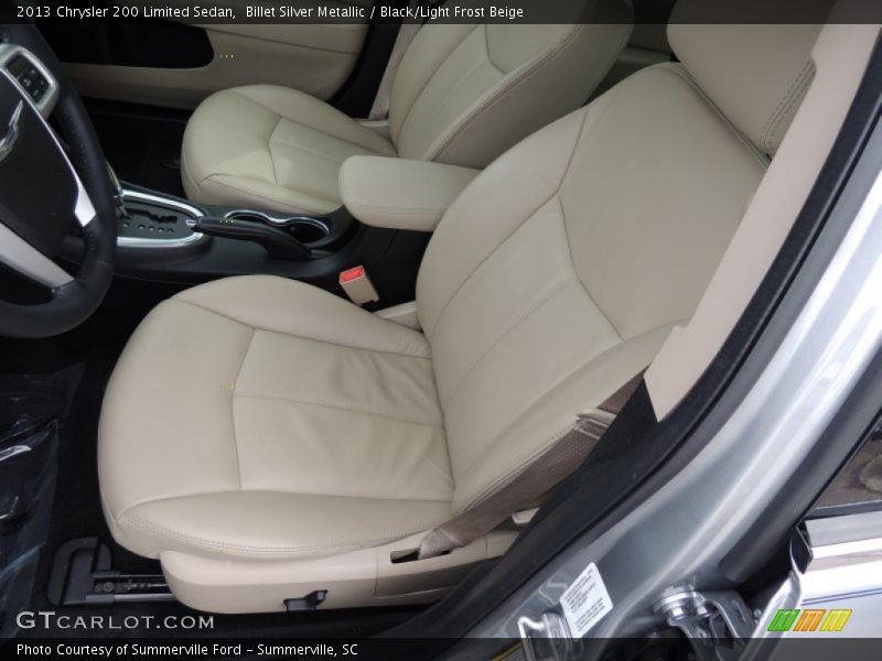Billet Silver Metallic / Black/Light Frost Beige 2013 Chrysler 200 Limited Sedan