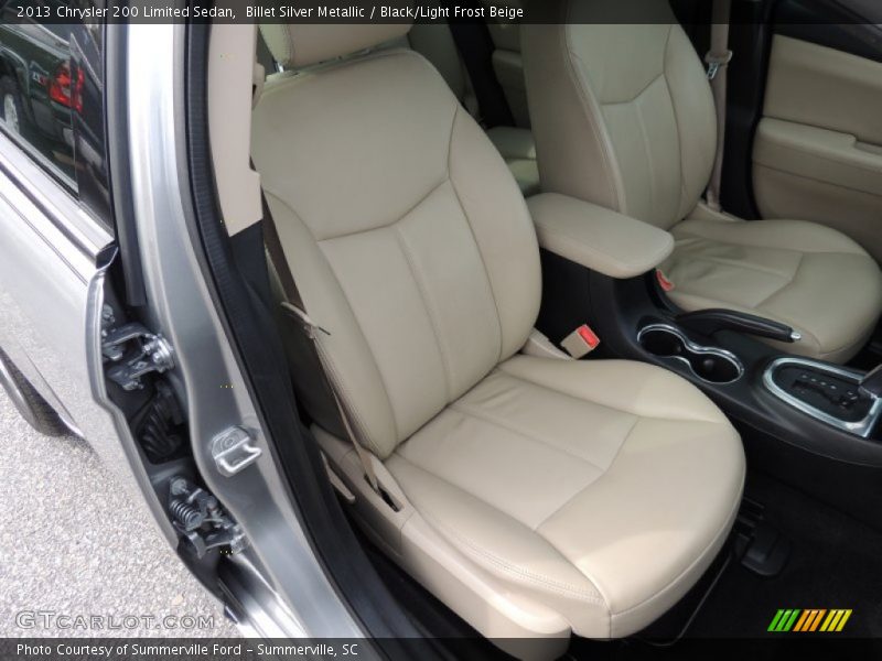 Billet Silver Metallic / Black/Light Frost Beige 2013 Chrysler 200 Limited Sedan