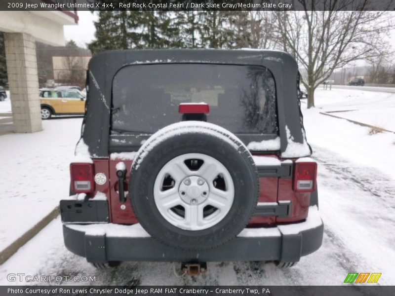 Red Rock Crystal Pearl / Dark Slate Gray/Medium Slate Gray 2009 Jeep Wrangler Unlimited X 4x4