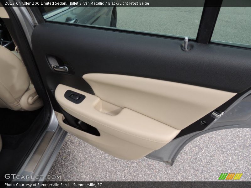 Billet Silver Metallic / Black/Light Frost Beige 2013 Chrysler 200 Limited Sedan