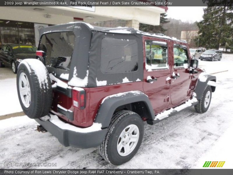 Red Rock Crystal Pearl / Dark Slate Gray/Medium Slate Gray 2009 Jeep Wrangler Unlimited X 4x4