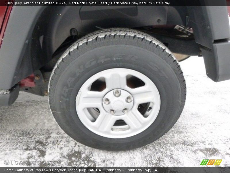 Red Rock Crystal Pearl / Dark Slate Gray/Medium Slate Gray 2009 Jeep Wrangler Unlimited X 4x4