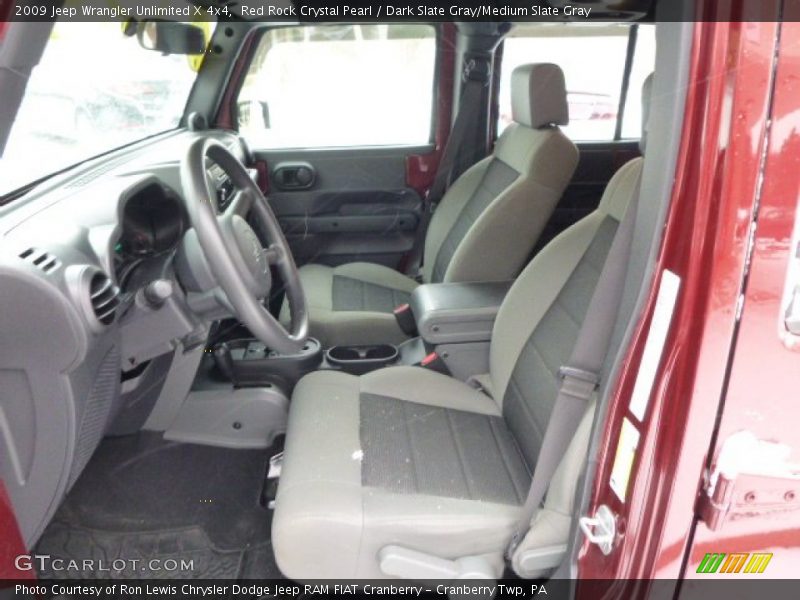 Red Rock Crystal Pearl / Dark Slate Gray/Medium Slate Gray 2009 Jeep Wrangler Unlimited X 4x4