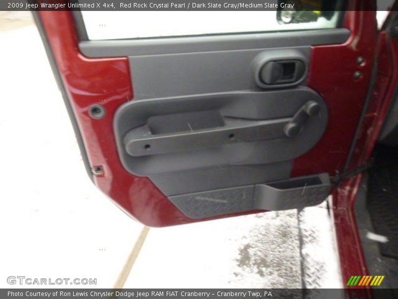 Red Rock Crystal Pearl / Dark Slate Gray/Medium Slate Gray 2009 Jeep Wrangler Unlimited X 4x4
