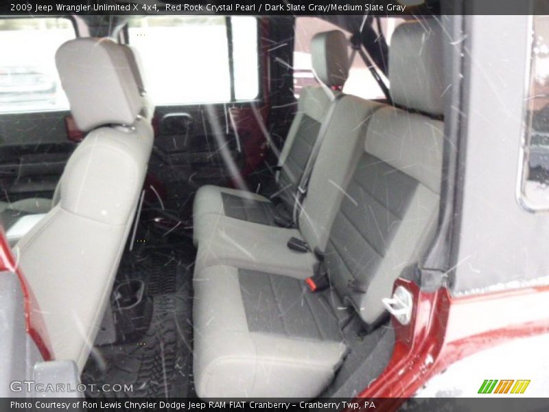 Red Rock Crystal Pearl / Dark Slate Gray/Medium Slate Gray 2009 Jeep Wrangler Unlimited X 4x4