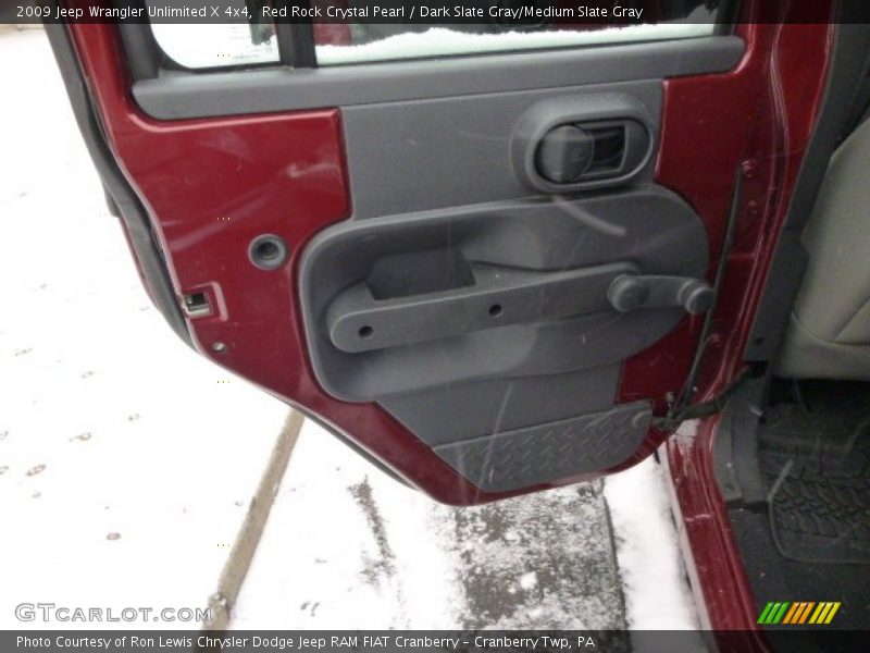 Red Rock Crystal Pearl / Dark Slate Gray/Medium Slate Gray 2009 Jeep Wrangler Unlimited X 4x4