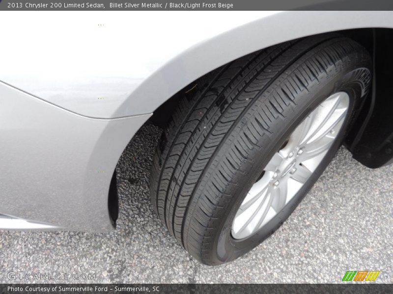 Billet Silver Metallic / Black/Light Frost Beige 2013 Chrysler 200 Limited Sedan
