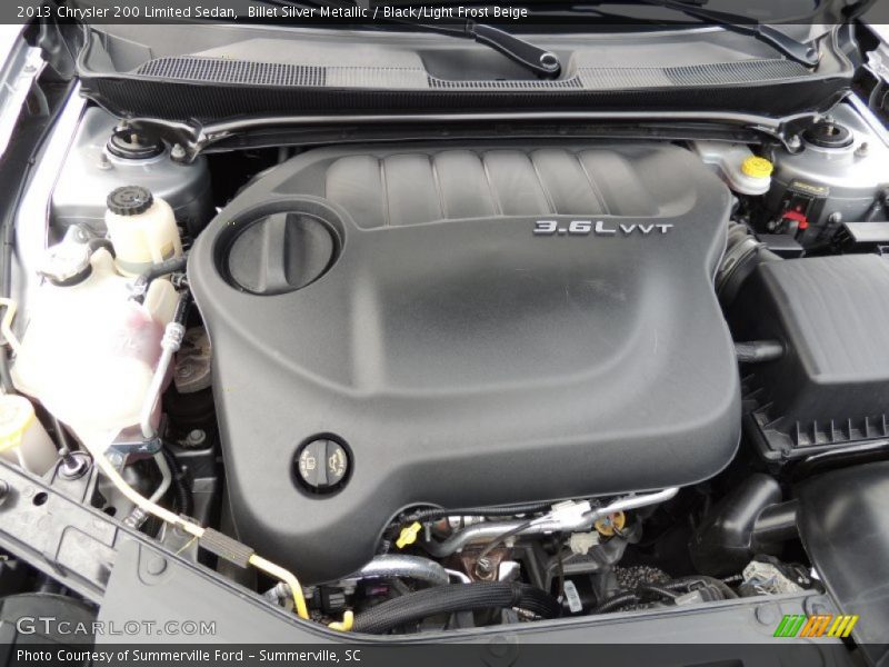 Billet Silver Metallic / Black/Light Frost Beige 2013 Chrysler 200 Limited Sedan