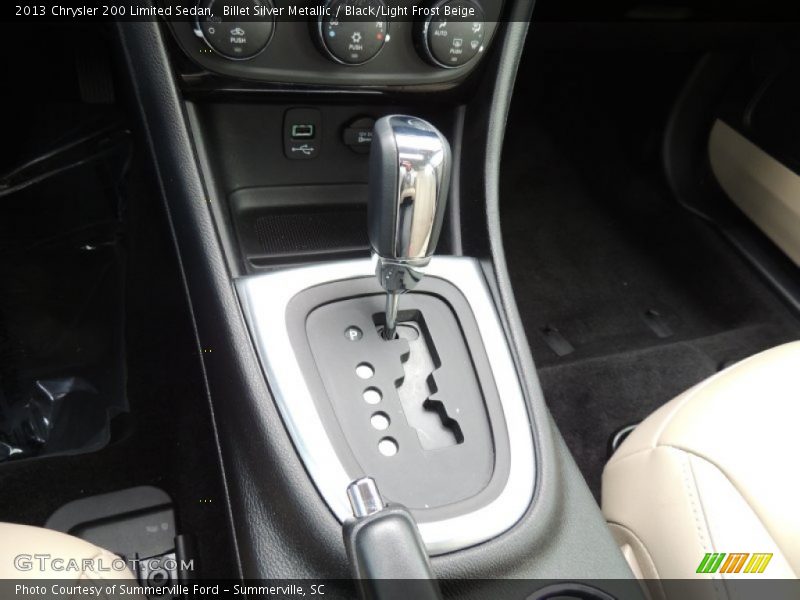 Billet Silver Metallic / Black/Light Frost Beige 2013 Chrysler 200 Limited Sedan