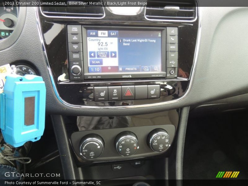 Billet Silver Metallic / Black/Light Frost Beige 2013 Chrysler 200 Limited Sedan