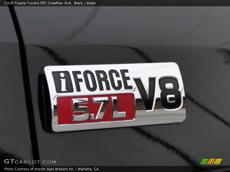Black / Beige 2008 Toyota Tundra SR5 CrewMax 4x4