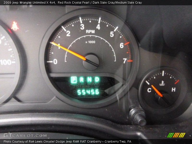 Red Rock Crystal Pearl / Dark Slate Gray/Medium Slate Gray 2009 Jeep Wrangler Unlimited X 4x4