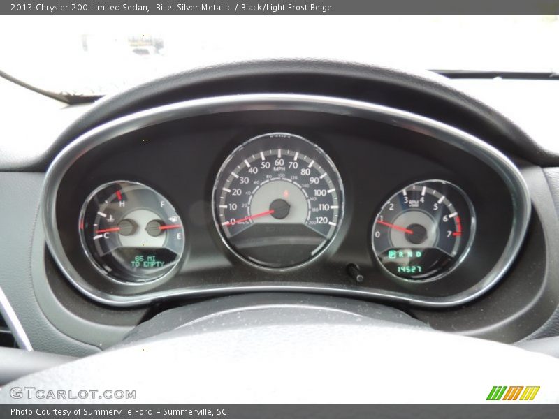 Billet Silver Metallic / Black/Light Frost Beige 2013 Chrysler 200 Limited Sedan