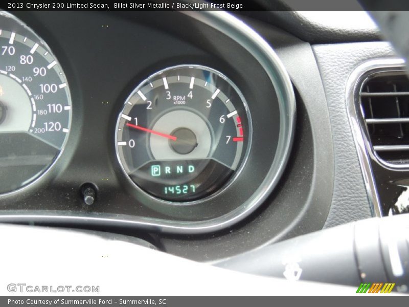 Billet Silver Metallic / Black/Light Frost Beige 2013 Chrysler 200 Limited Sedan