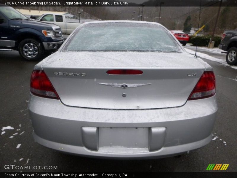 Bright Silver Metallic / Dark Slate Gray 2004 Chrysler Sebring LX Sedan