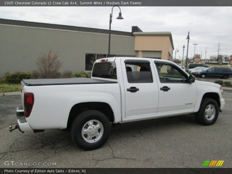 Summit White / Medium Dark Pewter 2005 Chevrolet Colorado LS Crew Cab 4x4