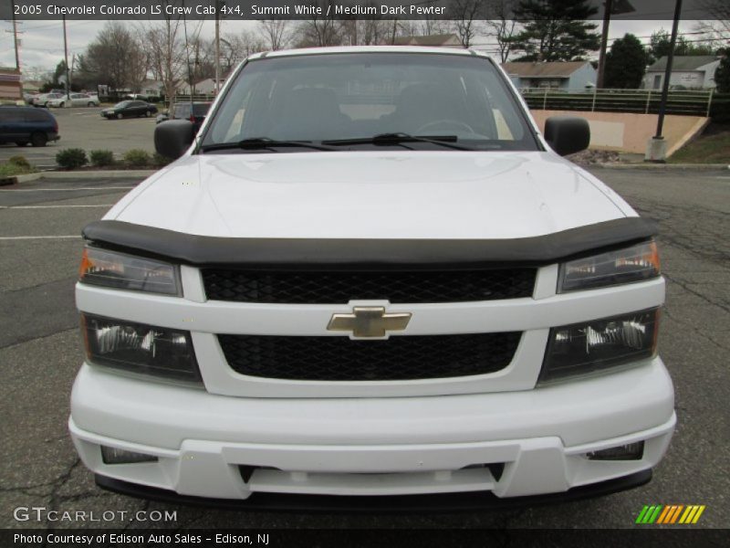 Summit White / Medium Dark Pewter 2005 Chevrolet Colorado LS Crew Cab 4x4