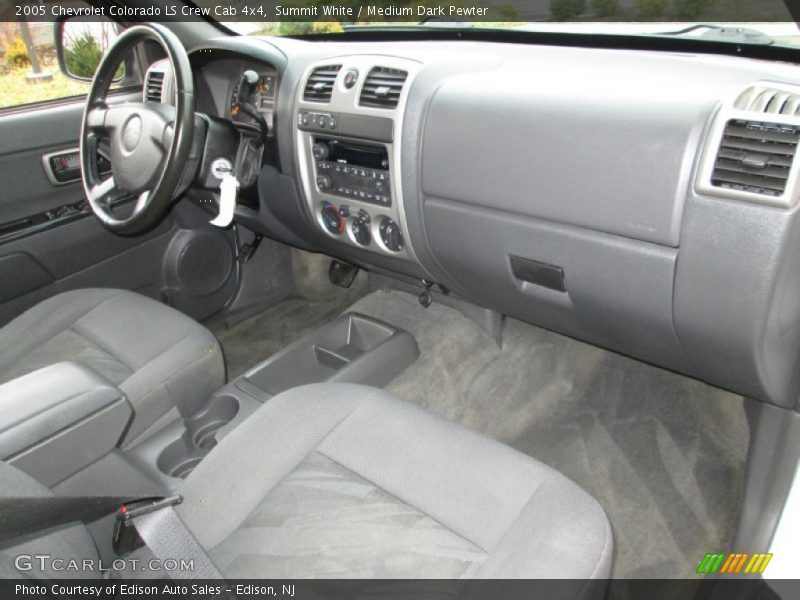 Summit White / Medium Dark Pewter 2005 Chevrolet Colorado LS Crew Cab 4x4