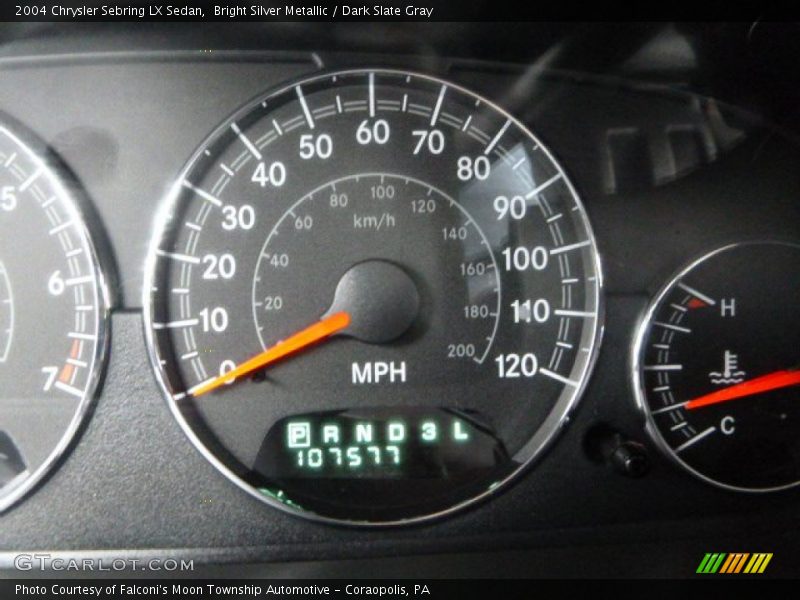 Bright Silver Metallic / Dark Slate Gray 2004 Chrysler Sebring LX Sedan