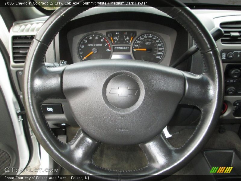 Summit White / Medium Dark Pewter 2005 Chevrolet Colorado LS Crew Cab 4x4