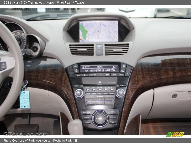 Aspen White Pearl / Taupe 2011 Acura MDX Technology