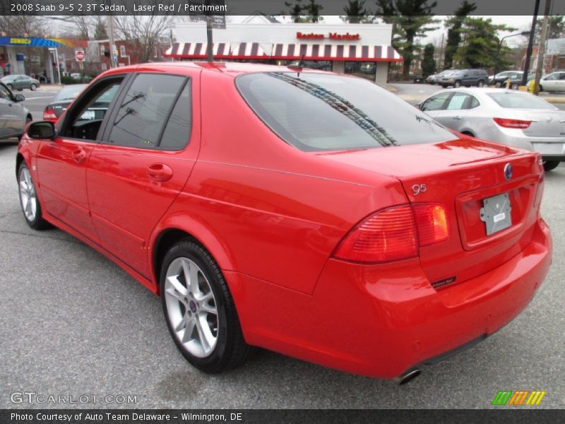 Laser Red / Parchment 2008 Saab 9-5 2.3T Sedan
