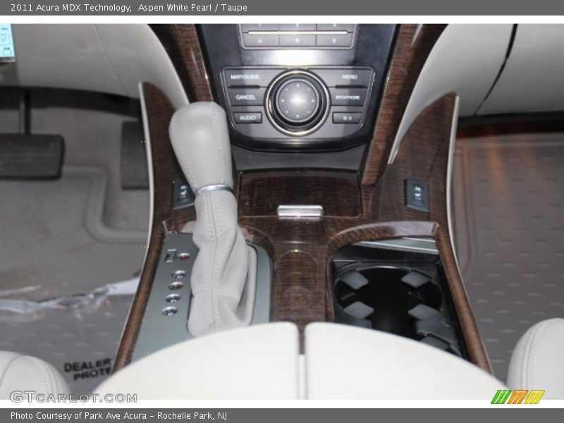 Aspen White Pearl / Taupe 2011 Acura MDX Technology