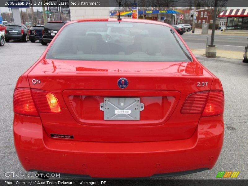 Laser Red / Parchment 2008 Saab 9-5 2.3T Sedan
