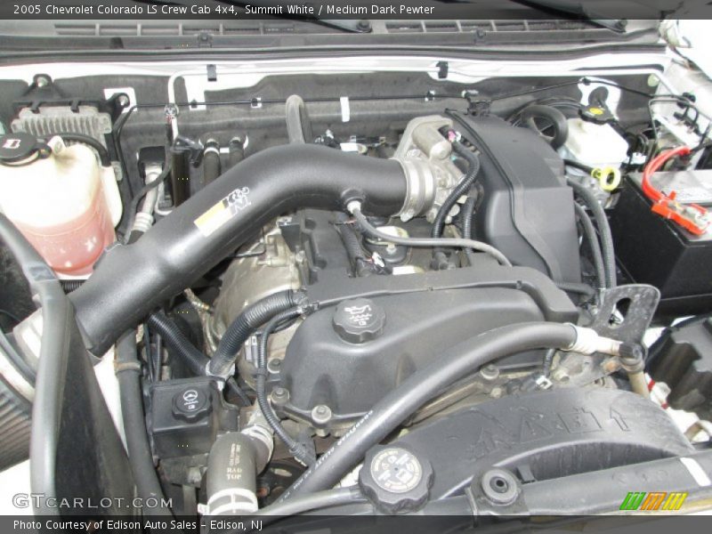 Summit White / Medium Dark Pewter 2005 Chevrolet Colorado LS Crew Cab 4x4