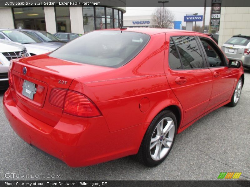 Laser Red / Parchment 2008 Saab 9-5 2.3T Sedan