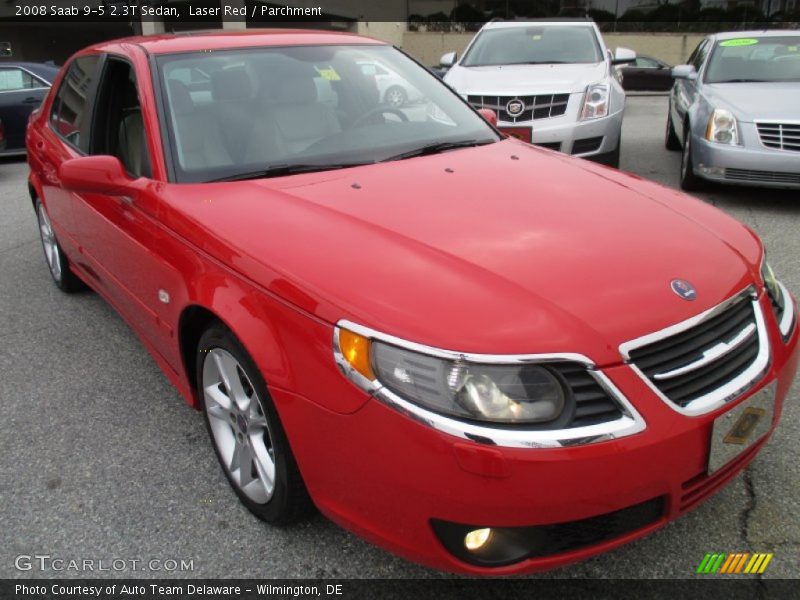 Laser Red / Parchment 2008 Saab 9-5 2.3T Sedan